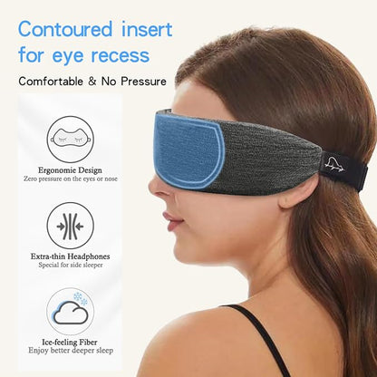 ALASKA BEAR Headphone Cotton Headband Bluetooth 5.2 HD Stereo Noise Reduction - Image 3