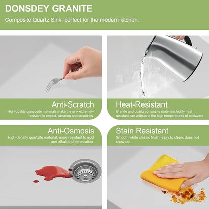 33 Granite Composite Kitchen Sink - Image 6