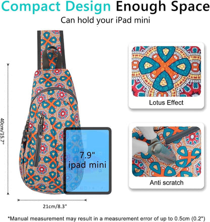 TITECOUGO Small Sling Bag, Lightweight Crossbody Backpack for Men Women, Shoulder Bag for Sports and Outdoor