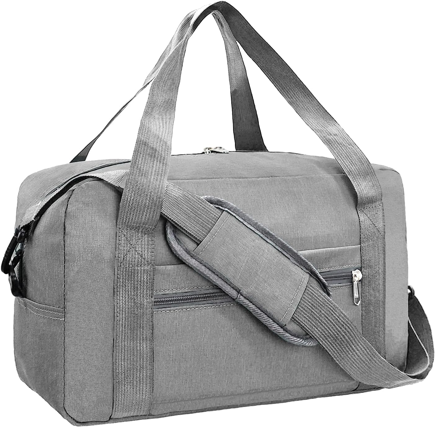 15 Inch Small Carry On Bags for Airplanes Spirit Airlines Personal Item Bag Underseat Foldable Travel Duffle Gym Bags for Women Men(20L, Dark Grey)