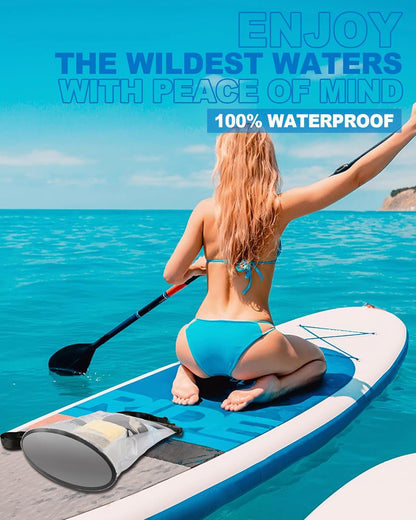 1.2L Waterproof Phone Pouch for iPhone 16 15 14 11 Pro Max & Galaxy S24 S21 - Floating Large Capacity Dry Bag Stores Sunscreen, Sunglasses - Oversized Waterproof Bag for Beach, Swimming, Kayaking