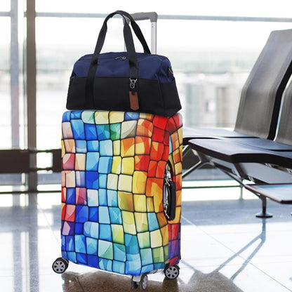MosaiRudo Travel Luggage Covers For Suitcase Tsa Approved,Suitcase Cover Protector Fit 18-32 Inch Luggage Travel Accessories (T2482, S)