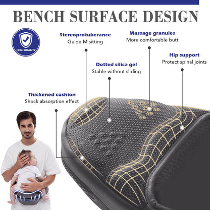 Baby Hip Carrier,Ergonomic,Baby Carrier with Hip Seat,Adjustable Waistband with Multiple Pockets,Infant Carrier for Newborns & Toddlers(Gray)