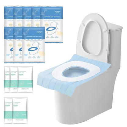 85 Pack Toilet Seat Covers Disposable 16x24 Inch XL Portable Toilet Liners Travel Seat Cover for Outdoors,Hotel, Hospital, Travel, Public Toilet Seat Cover (85 Pack, XL)