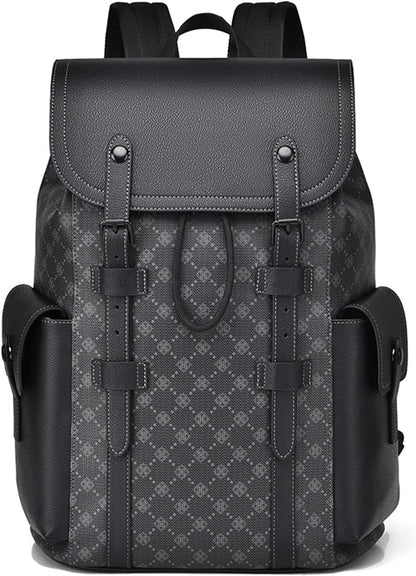 KingTo Laptop Backpack for Men Luxury Anti-Theft Travel Backpack Casual Business Waterproofing Computer Bag (black-1)