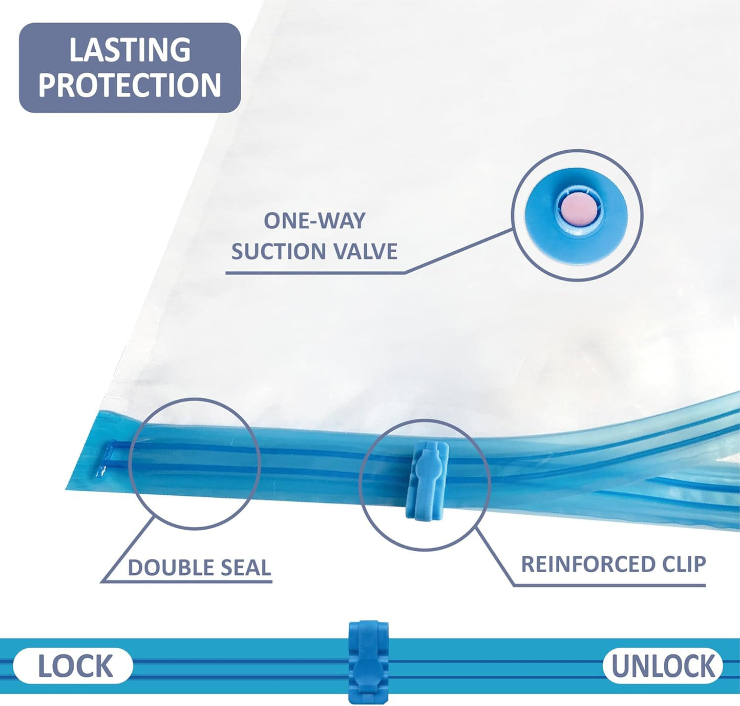 4 Pack XXL Jumbo Vacuum Storage Bags, Extra Large Vacuum Seal Bags for Comforters, Bedding, Blanket Storage, Giant Space Saver Bags for Huge Stuffed Toy(47.2x35 in)