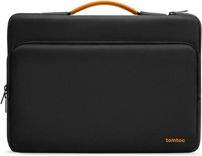 tomtoc 360° Protective Laptop Sleeve for 13.5-14.4 Inch Surface Laptop 6/5/Studio 2/1, Surface Book, Water-Resistant Shockproof Carrying Case Bag for Acer Aspire/Swift, ASUS Vivobook/Zenbook 14, Black