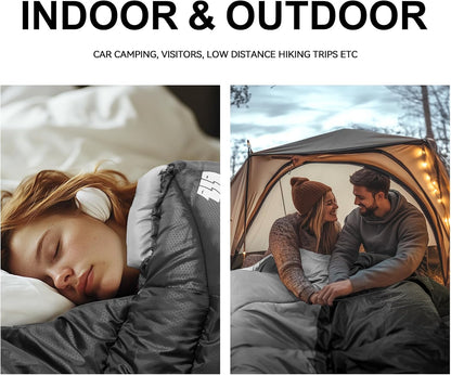Sleeping Bags for Adults Cold Weather,Portable, Waterproof,Lightweight Sleeping Bag for Tall Girls Boys with Compression Sack for Warm Camping, Hiking, Outdoor & Indoor