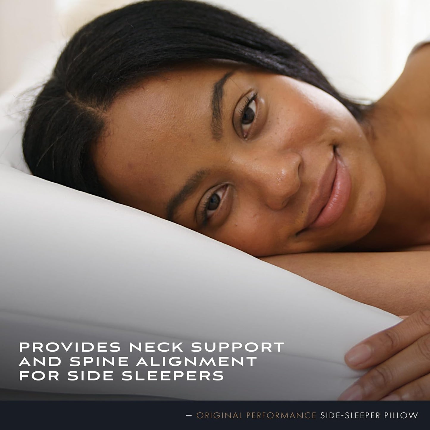 SHEEX Original Performance Down-Alternative Side Sleeper Pillow, Cooling Pillow with Support, Standard/Queen