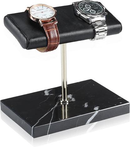 LYS&LYX Watch stand watch display stand watch holder watch Handcrafted watch holder (2--black/silver/black)