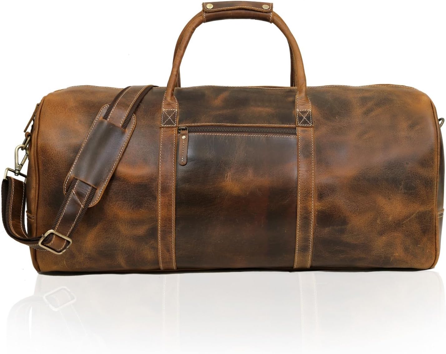 Leather Travel Duffel Bags for Men and Women Full Grain Leather Overnight Weekend Leather Bags Sports Gym Duffle