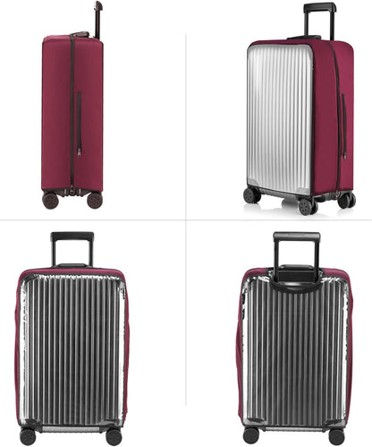 Transparent PVC Suitcase Cover, No Disassembly Required Clear Luggage Protector Suitcase Cover