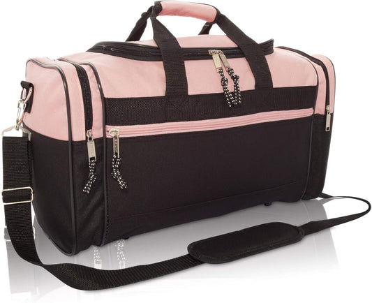 DALIX 17" Blank Duffle Bag Duffel Bag Travel Size Sports Durable Gym Bag