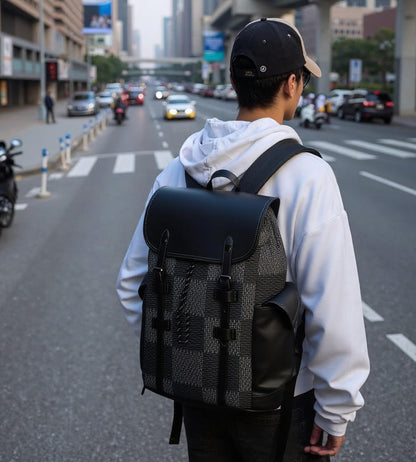 KingTo Laptop Backpack for Men Luxury Anti-Theft Travel Backpack Casual Business Waterproofing Computer Bag (A-Gray)