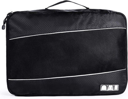 Packing Cubes Luggage Bags Organizer Durable Travel Accessories With Clothing Label