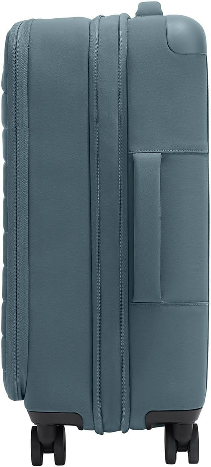 Away Softside Bigger Carry-On Suitcase, 23 Inch Lightweight, Expandable High-Strength Nylon Luggage With Spinner Wheels, Meets Requirements for Most Major Airlines, Coast Blue