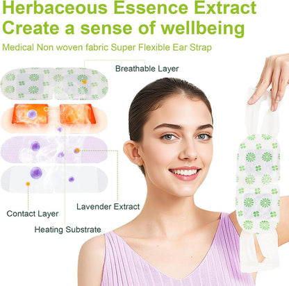 10 Packs Steam Eye Mask, Wormwood Steam Eye Masks Disposable, Self-Heating Relief Heated Eye Mask for Fatigue, Perfect for Home, Sleep, Spa & Travel