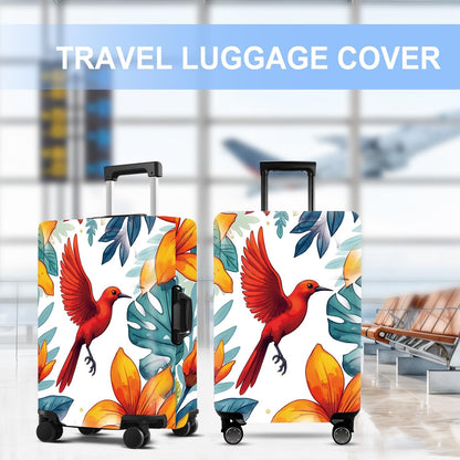 Luggage Cover Washable Suitcase Protector Anti-Scratch,Stretchable Fit for 20-34Inch Luggage Durable Travel Bag Cover with Zipper Closure (Bird, XL(fits 32-34Inch suitcase))