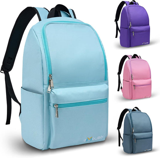 OMOUBOI Casual Daypacks Superbreak Backpack 14 inch Laptop Backpack for Women & Men Fits Tourism Business (Skyblue)