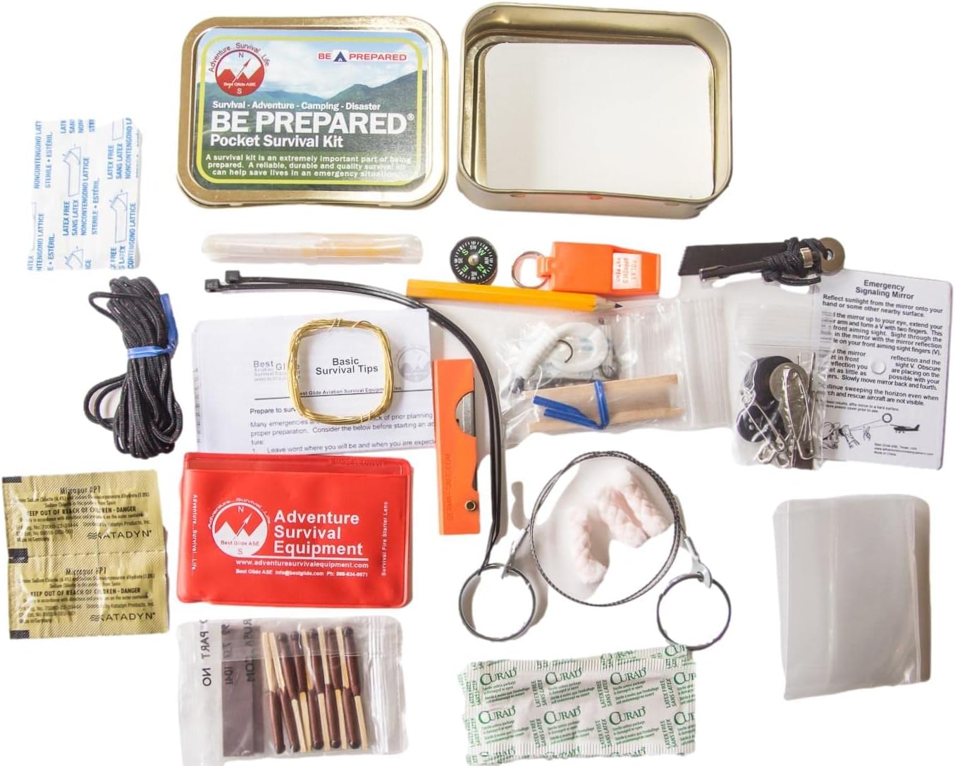 Best Glide ASE Be Prepared® Pocket Survival Kit PSK Holder not Included
