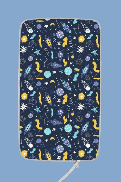 HAMUR HOME Portable Baby Changing Pad – Waterproof, Foldable & Lightweight Travel Mat – Soft & Machine Washable Diaper Changer – Compact & Durable (Space)
