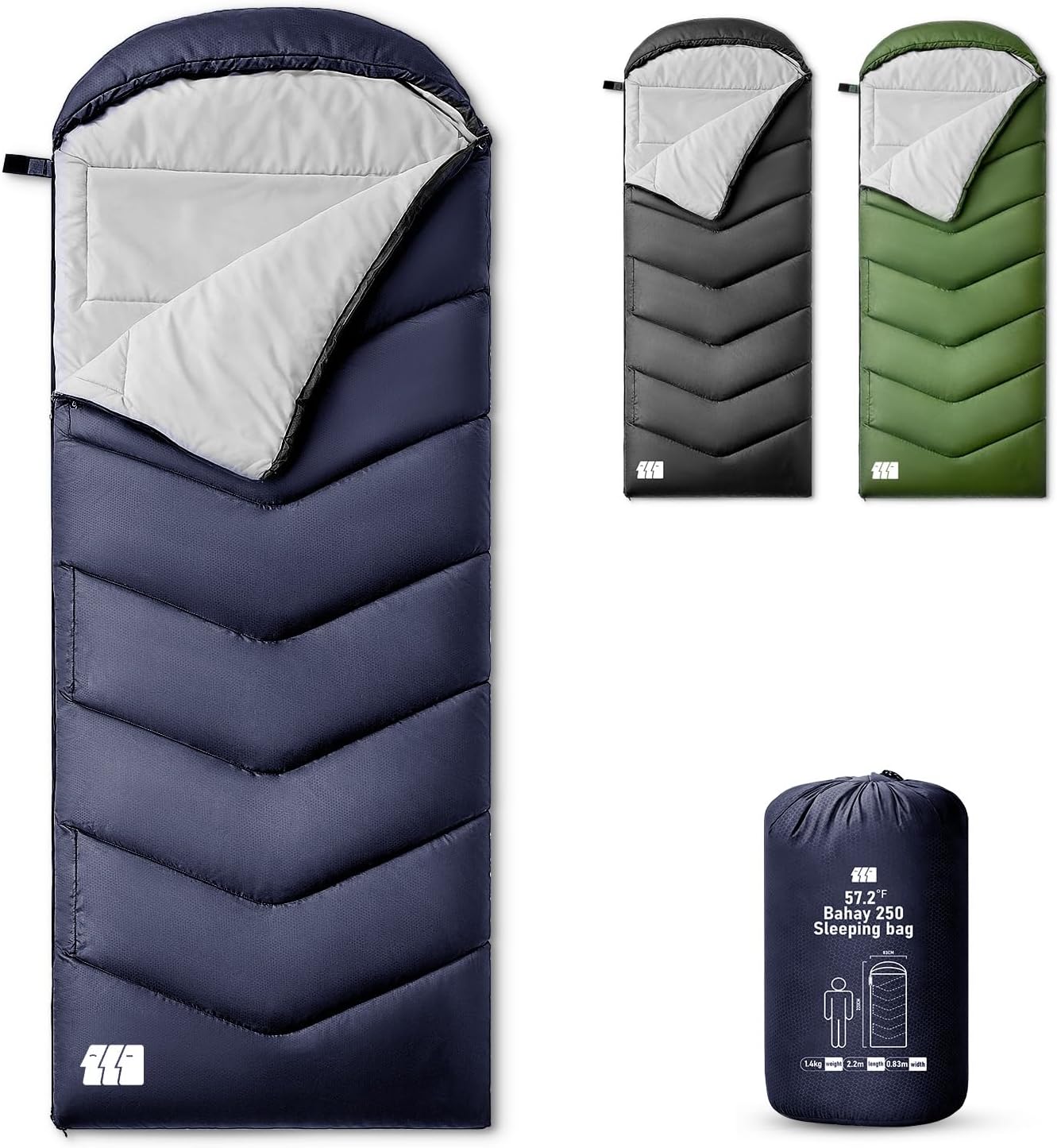 Sleeping Bags for Adults Cold Weather,Portable, Waterproof,Lightweight Camping Sleeping Bag for Tall Girls Boys with Compression Sack for Warm Camping, Hiking, Outdoor & Indoor
