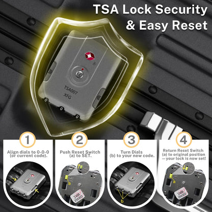 Krute Luggage 28 Inch Checked Suitcase with Spinner Wheels Zipperless Aluminum Frame Luggages TSA Lock No Zipper Hardshell Lightweight PC+ABS Large Suitcases