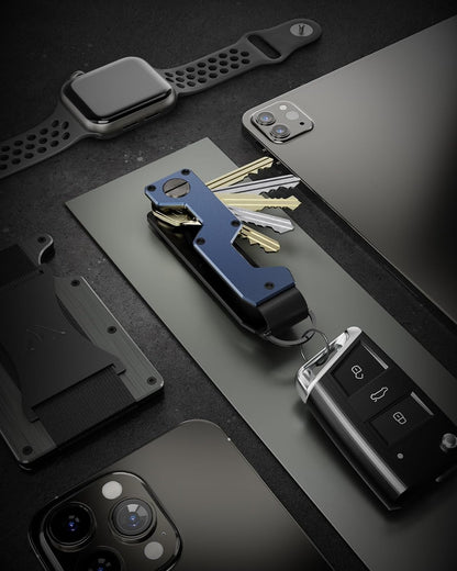 Key Organizer Compact Key Holder Metal Key Chain Minimalist key case key holder for keychain Secures 1-5 Keys