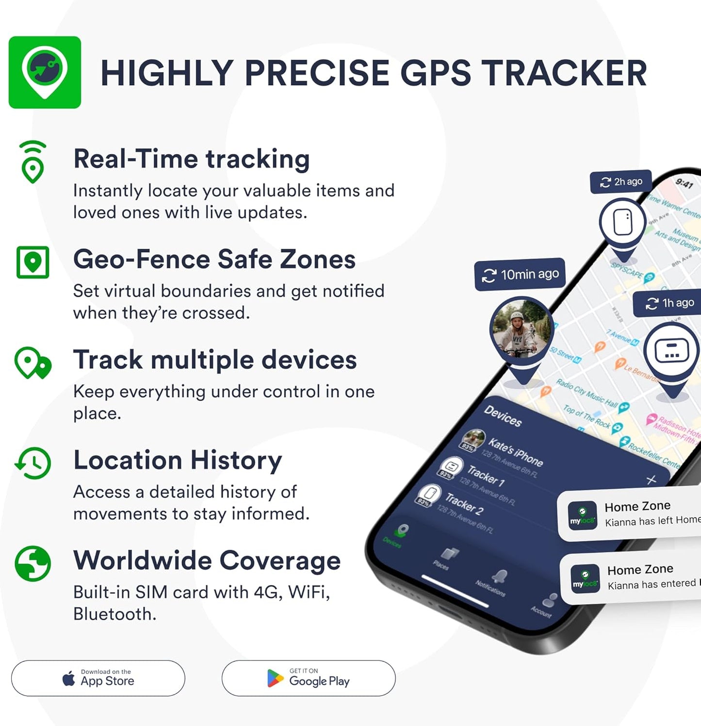 Ultra GPS Tracker for Vehicles – Rugged Waterproof GPS Locator for Cars, Trucks, Hidden Tracking Device, 4G LTE, Real-Time Updates, Long Battery Life (4-Mо Subscription Included)