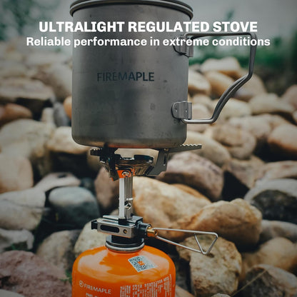 Fire-Maple Greenpeak 2 Backpacking & Camping Stove with Micro Regulated Valve - Ultralight, Compact, Isobutane-Powered Cooking Gear for Hiking, Trekking, Hunting & Emergency Use