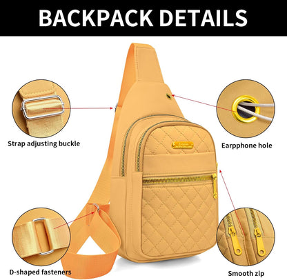 Small Sling Bag For Women Men Casual Crossbody Sling Backpack