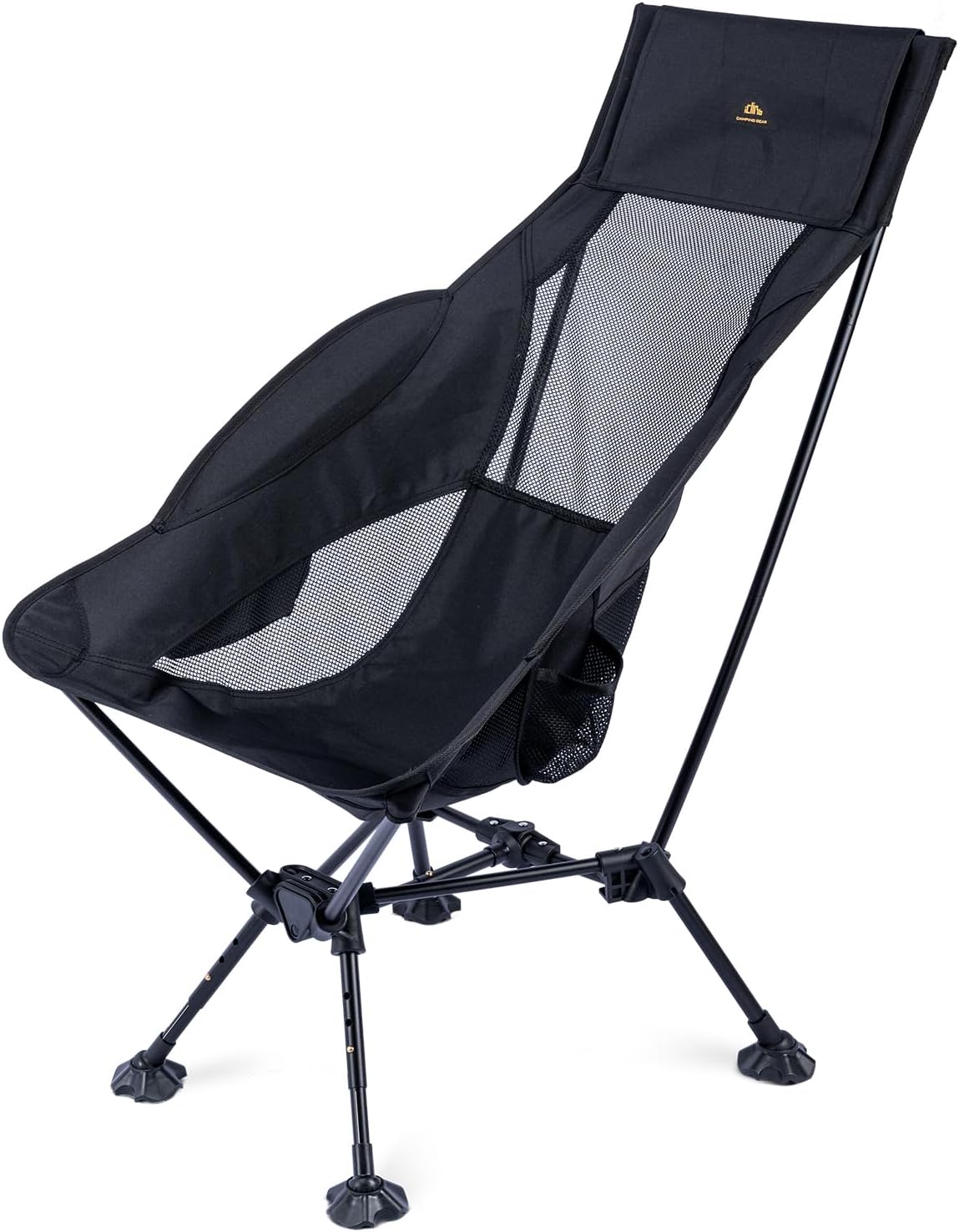 iClimb Ultralight Compact Camping Folding Beach Chair with Anti-Sinking Large Feet