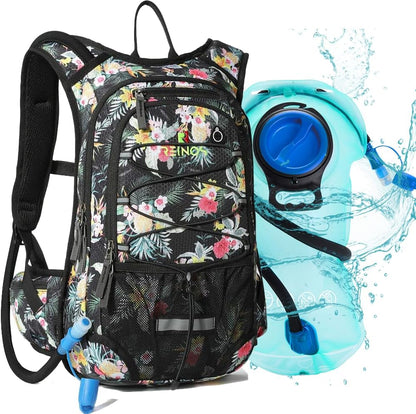 Hydration Pack Backpack with 3L Water Bladder for Men & Women, Hiking Daypack with Thermal Insulation | Running, Cycling, Camping, Skiing, Outdoor Activities