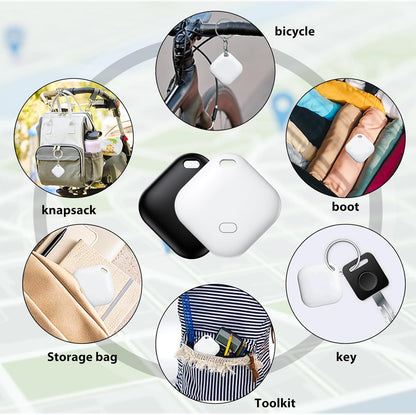 2 Pack GPS Vehicle Tracker, Hidden Vehicle Tracker, No Subscription and Monthly Fees and SIM Card Required, Tracker with Sound, Works with Find My, Suitable for Children, Pets, Vehicles (iOS only)