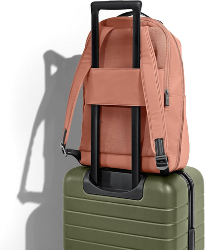 Away Everywhere Zip Backpack, Travel Backpack with Laptop Sleeve, Lightweight & Durable, Travel Essentials, Clay Pink