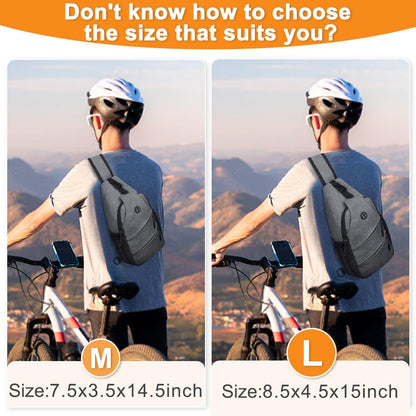 Crossbody Bags for Women Men Trendy Sling Bag Bakpack Casual Chest Bag with Convertible Shoulder Strap