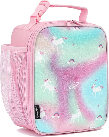 FlowFly Kids Lunch box Insulated Soft Bag Mini Cooler Back to School Thermal by FlowFly