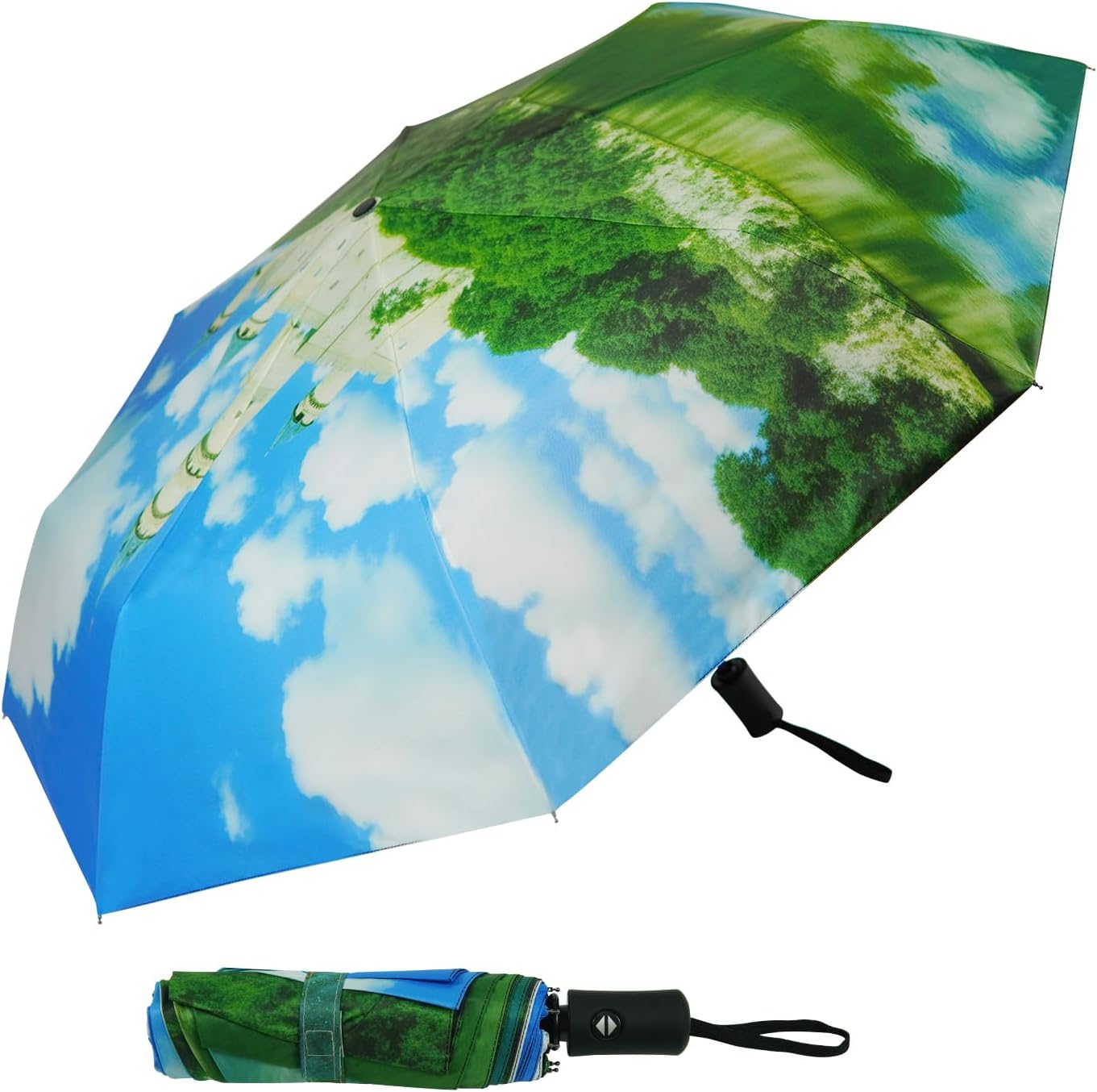 SY COMPACT Travel Umbrella Windproof Automatic Umbrellas Small Compact UV Sun Protection Factory Outlet Umbrella