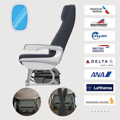 KROSER Carry On Underseat Multi-functional, 16-inch Underseater Lightweight Overnight Suitcase for Women, Army Green