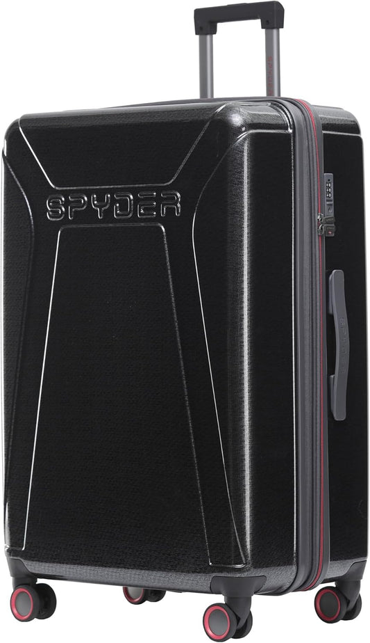 Spyder Traverse 29 Inch Large Checked Baggage Expandable Hardside Upright Suitcase with 360° Spinner Wheels, TSA Approved Lock, Charcoal