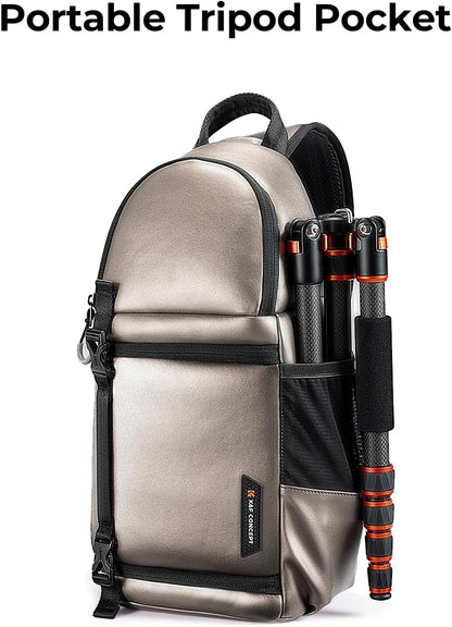 K&F Concept Camera Sling Bag Crossbody Bag Camera Shoulder Backpack DSLR/SLR/Mirrorless Photography Bags Compatible with Canon/Nikon/Sony/Fuji/Gopro/DJI