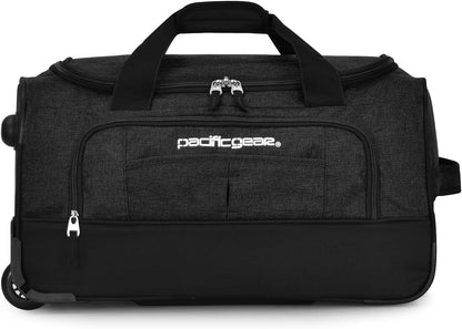 Pacific Gear Rolling Duffel Bag with Wheels, Luggage, Hockey, Sports, XL, Rollers, Heavy Duty 21"