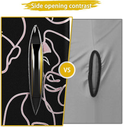 24 Inch PVC Luggage Protector Covers for TSA Approved Clear Suitcase Cover Protector Transparent Luggage Protective Cover Set (Figure, Suitable for 23"-24")