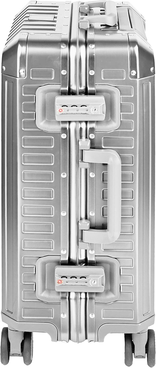 All Aluminum Luggage Suitcase 3 Sizes (20",26",29") TSA Lock Carry On Silver (20" Carry On)