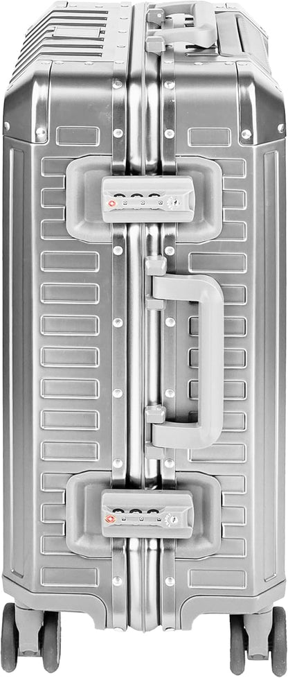 All Aluminum Luggage Suitcase 3 Sizes (20",26",29") TSA Lock Carry On Silver (20" Carry On)