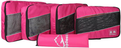 5 Set Packing Cubes for Travel Large Suitcase Luggage Organizer Bags Travel Accessories Vacation 4 Cubes 1 Laundry Pouch Bag