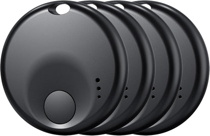 Tracker Tag-4 Pack - Smart Bluetooth Tracker, Works with Apple Find My APP (iOS Only, Not for Android), Smart Tag Keys Finder and Item Locator for Keys, Bags, Luggage, Pets and Wallet