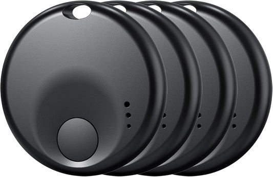 Tracker Tag-4 Pack - Smart Bluetooth Tracker, Works with Apple Find My APP (iOS Only, Not for Android), Smart Tag Keys Finder and Item Locator for Keys, Bags, Luggage, Pets and Wallet