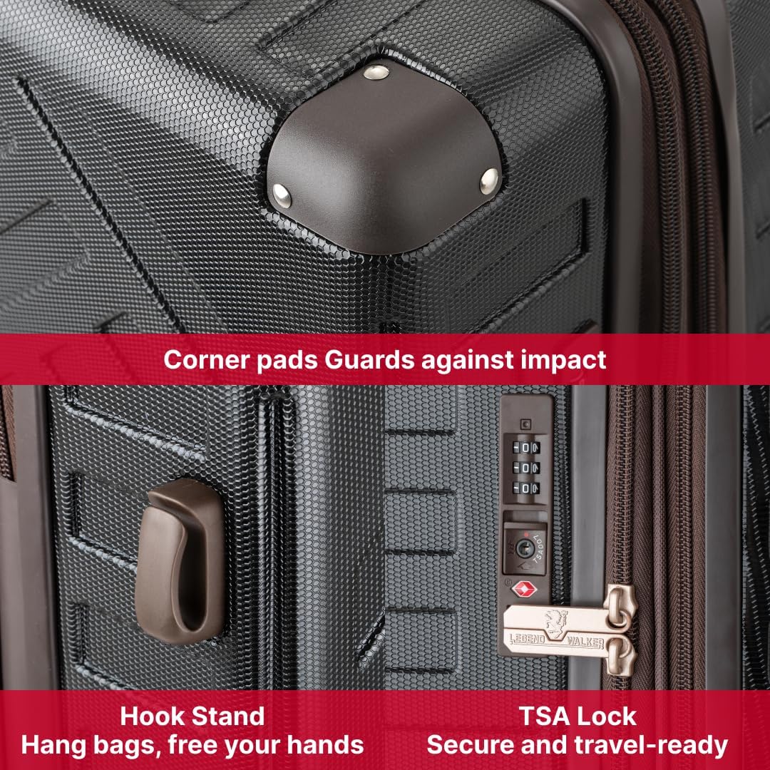 LEGEND WALKER DECK Hardside Expandable Luggage, 29 inch, Black, 5514-69-BK