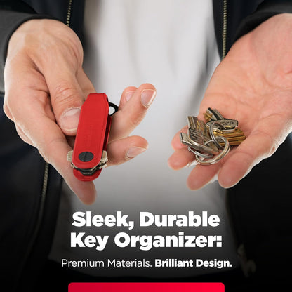 KeySmart Keychain Key Holder - Compact Key Organizer for Key Chain, EDC Key Chains, Key Ring Keychains